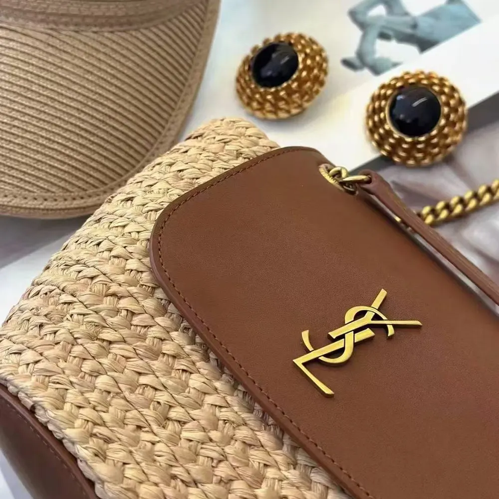 Saint Laurent YSL Women Mini Manon in Raffia - image 5