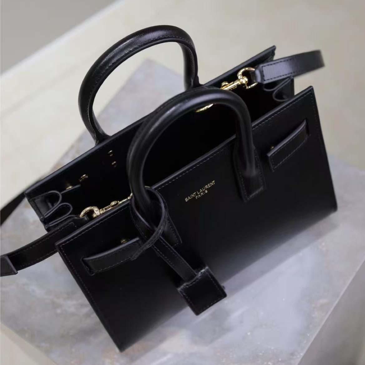 Saint Laurent YSL Women Sac De Jour in Smooth Leather-Black - image 9