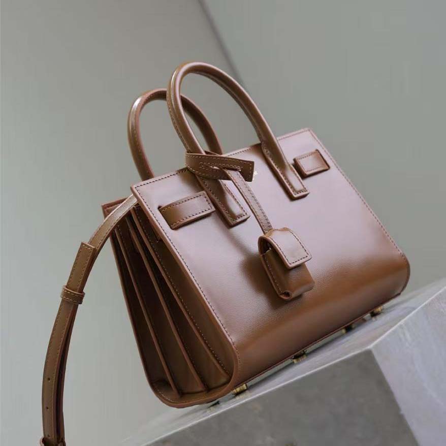 Saint Laurent YSL Women Sac De Jour in Smooth Leather-Brown - image 5