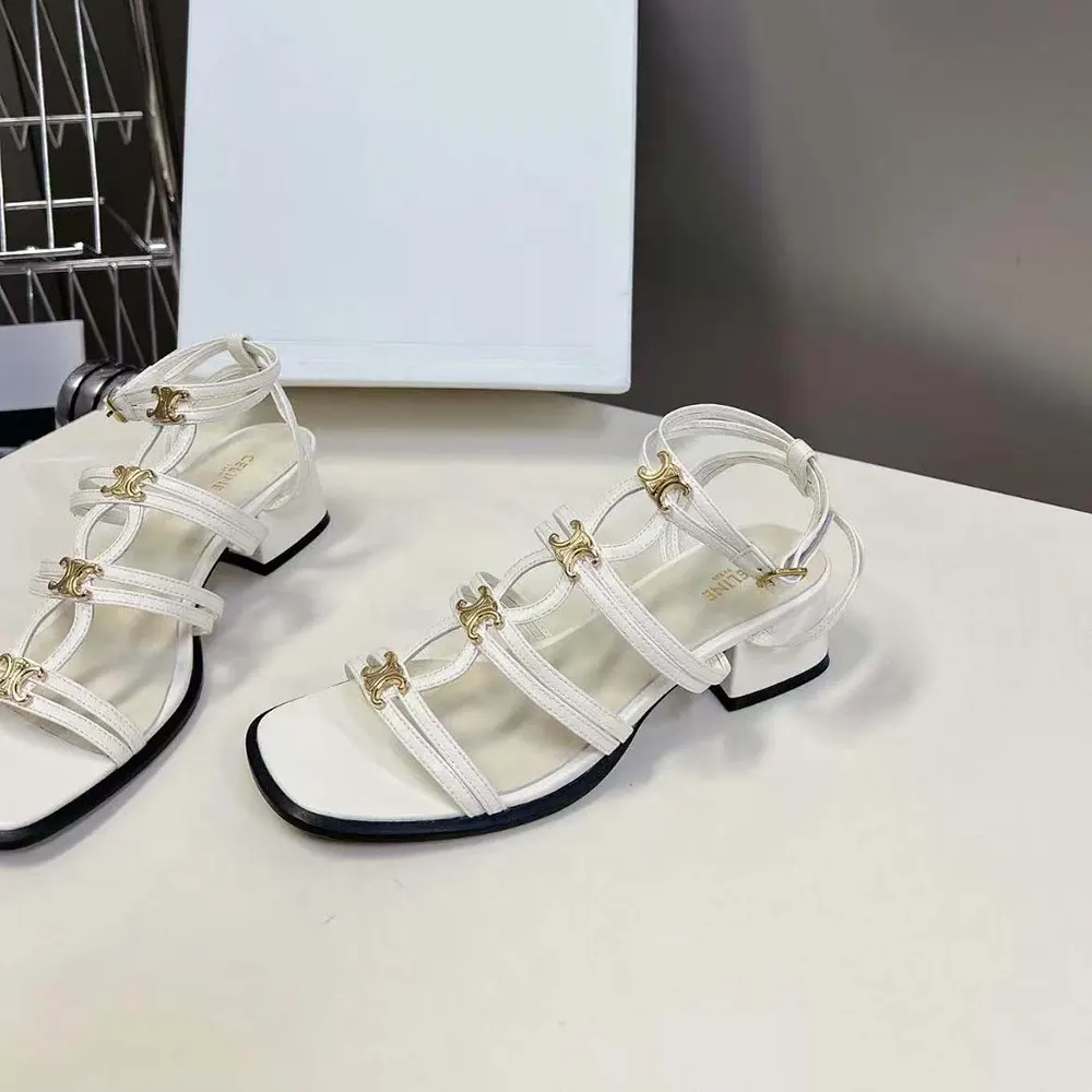 Celine Women Clemence Multi Triomphe Sandal in Lambskin - image 6