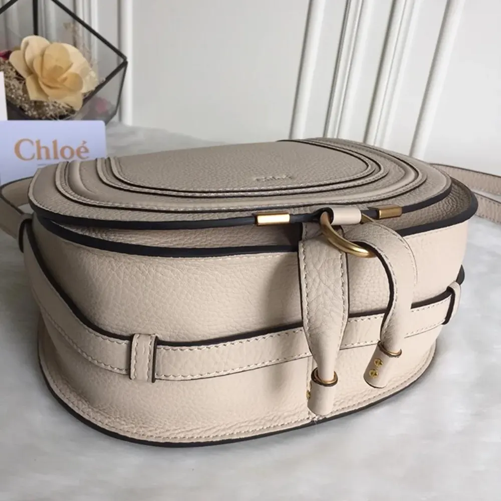 Chloe Women Marcie Small Saddle Bag-Sandy - image 7