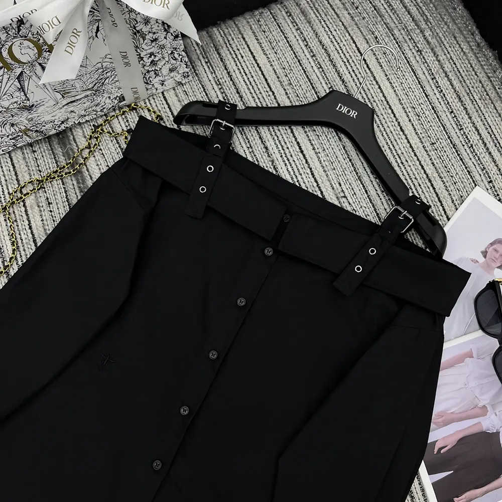 Dior Women Blouse Black Cotton Poplin 521B85A3356_X9000 - image 4