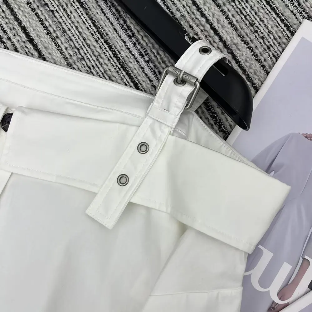 Dior Women Shirtdress White Lightweight Cotton and Silk Poplin - image 7