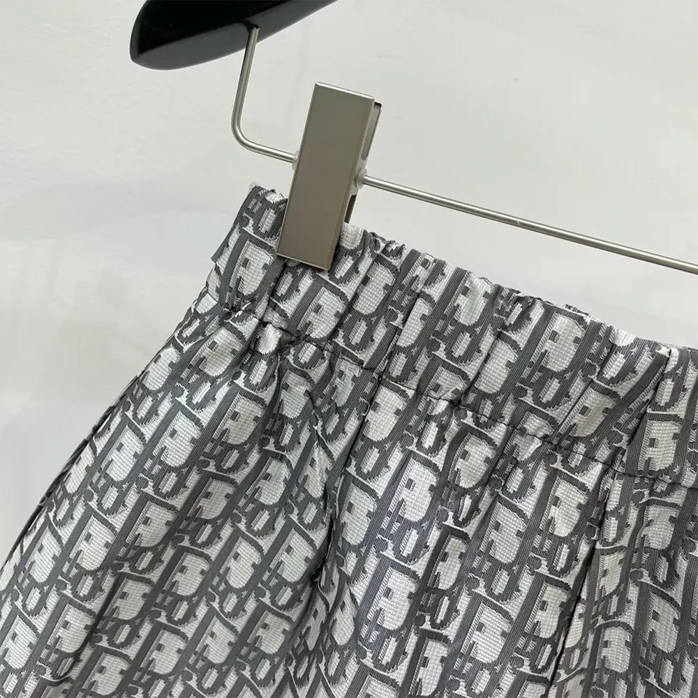 Dior Women Skort Gray Technical Taffeta Jacquard - image 5