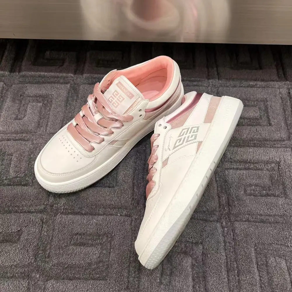 Givenchy Women G Move Sneakers in Mixed Leathers-Pink - image 4