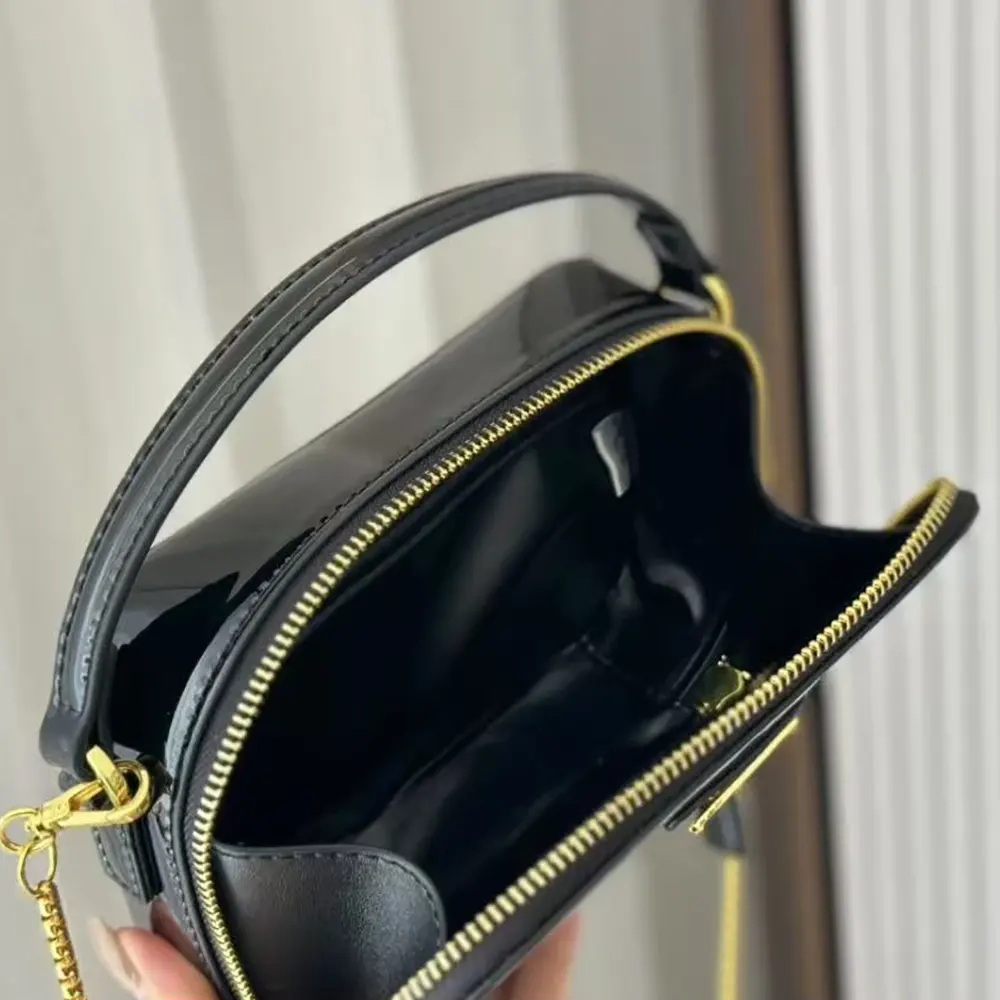 Prada Women Odette Patent Leather Mini-bag-Black - image 10