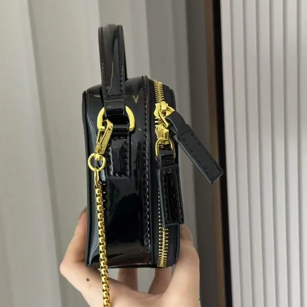 Prada Women Odette Patent Leather Mini-bag-Black - image 8