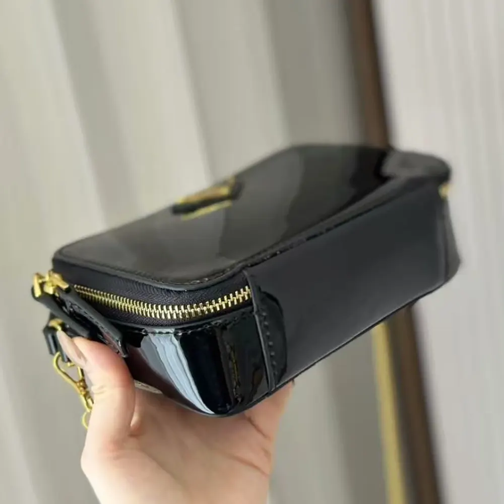 Prada Women Odette Patent Leather Mini-bag-Black - image 7