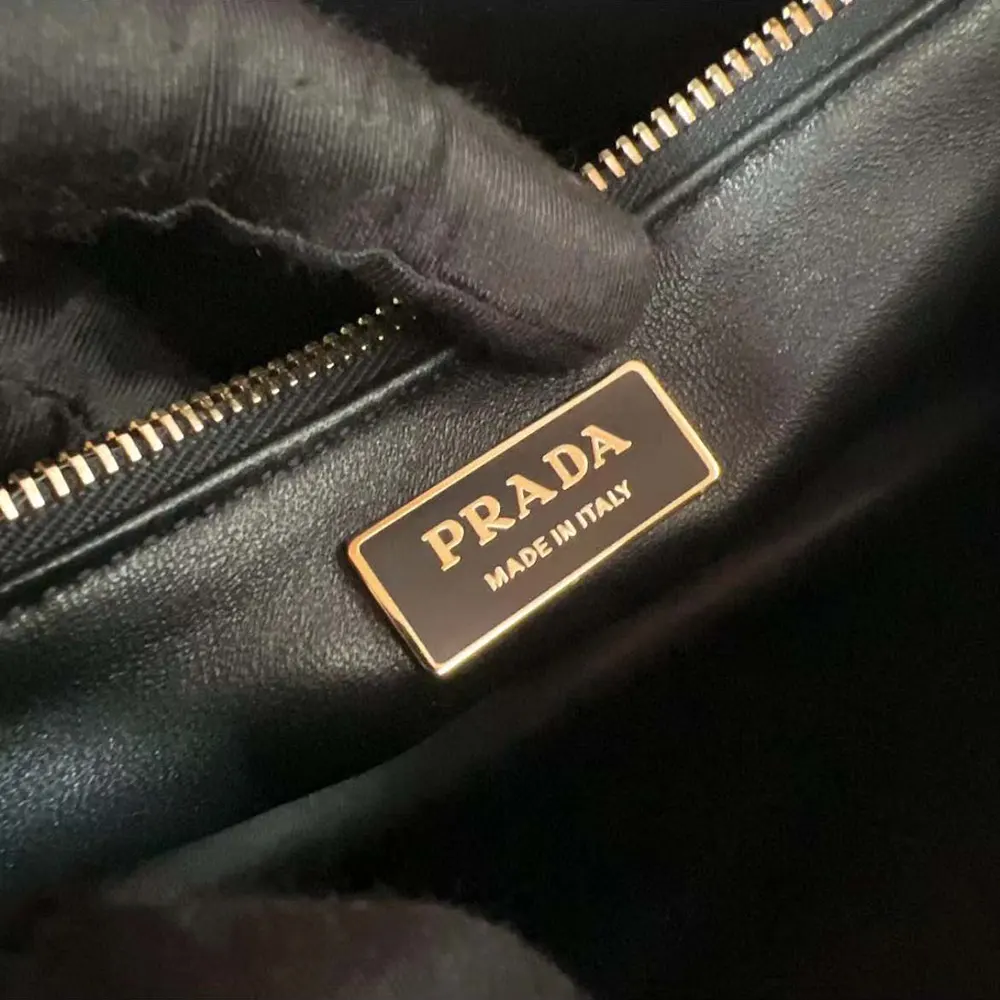 Prada Women Soft Sound Large Leather Shoulder Bag with Charms-Brown - image 10