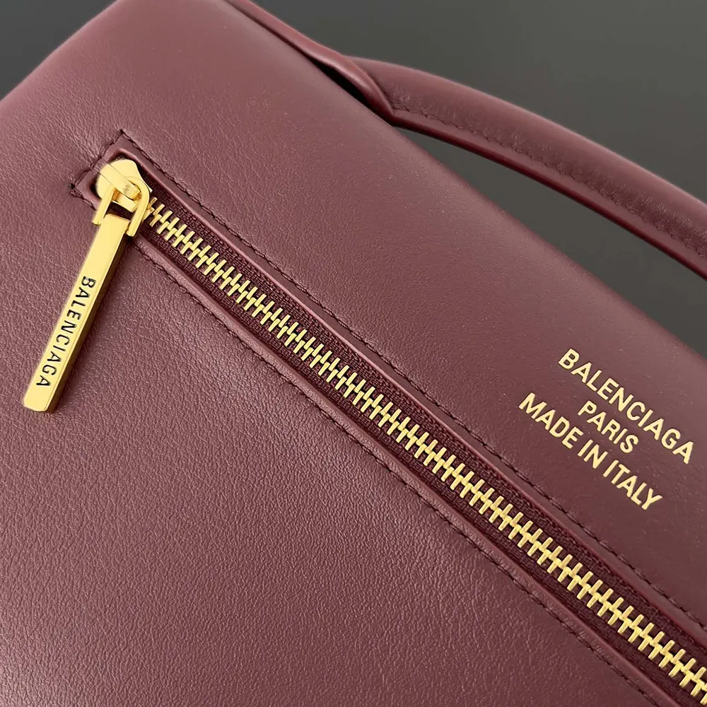 Balenciaga Women Bel Air Clutch On Strap Small in Dark Burgundy - image 7