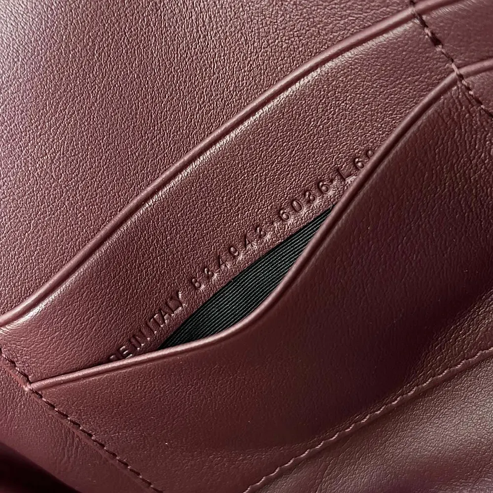 Balenciaga Women Bel Air Clutch On Strap Small in Dark Burgundy - image 10