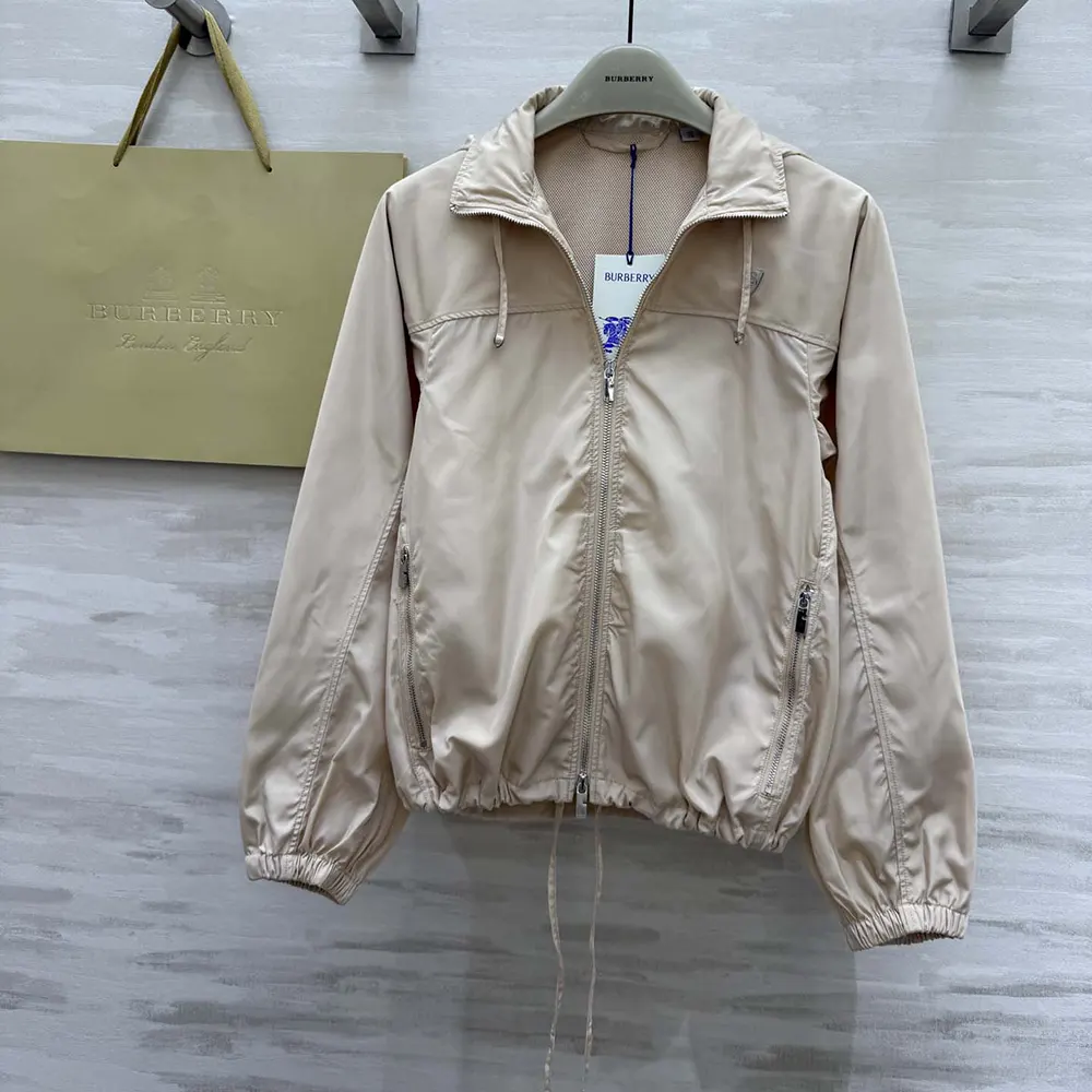 Burberry Men Nylon Cotton Jacket-Pink - image 4