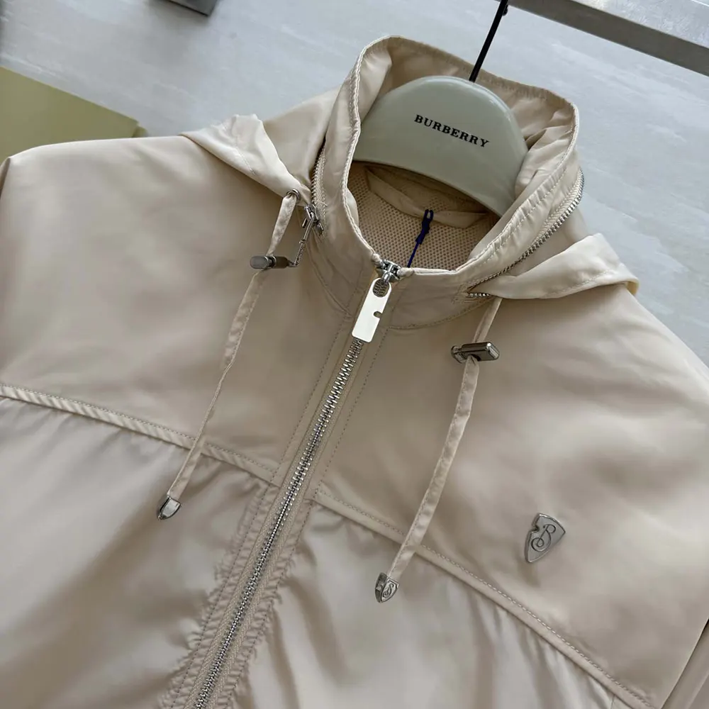 Burberry Men Nylon Cotton Jacket-Pink - image 6