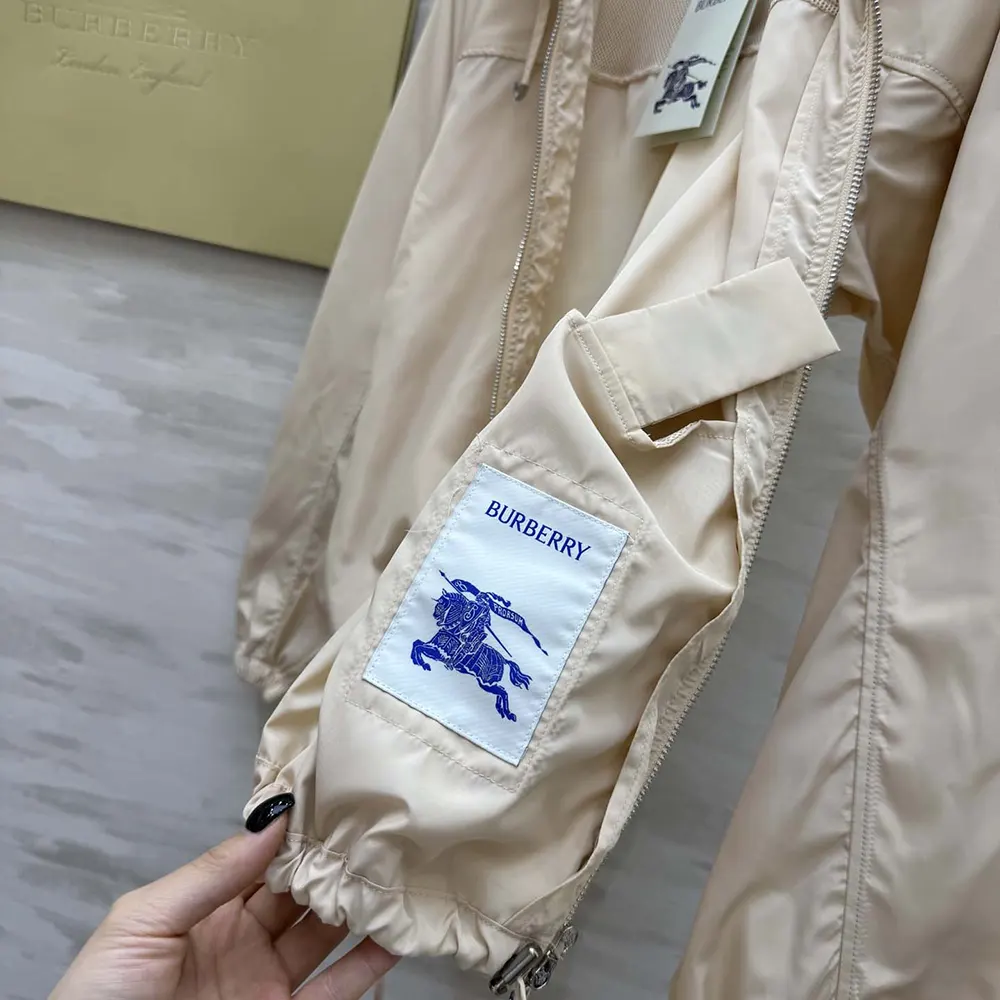 Burberry Men Nylon Cotton Jacket-Pink - image 10