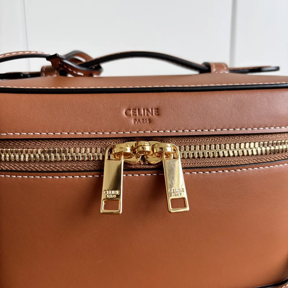 Celine Unisex Vanity in Natural Calfskin-Brown - image 9