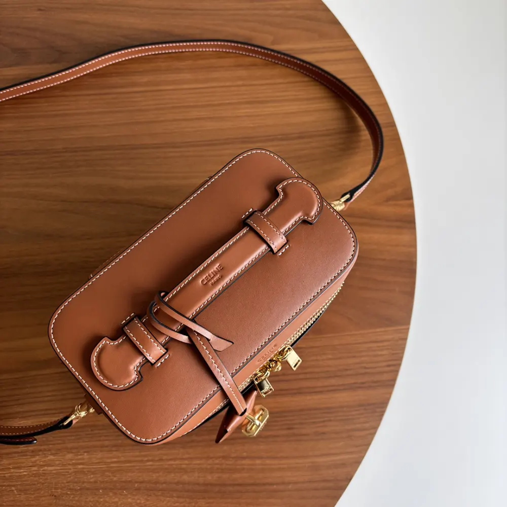 Celine Unisex Vanity in Natural Calfskin-Brown - image 5