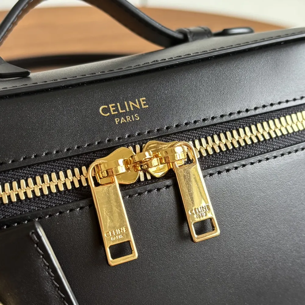 Celine Unisex Vanity in Smooth Satinated Calfskin-Black - image 10