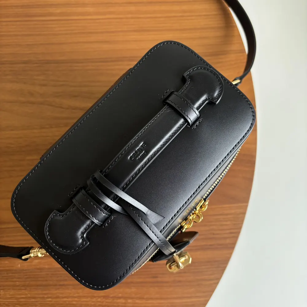 Celine Unisex Vanity in Smooth Satinated Calfskin-Black - image 4