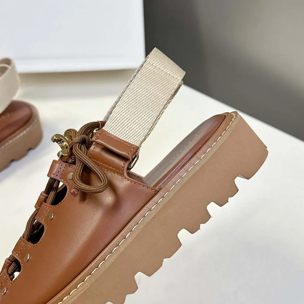 Celine Women Billie Chunky Sandal in Calfskin and Textile - image 8