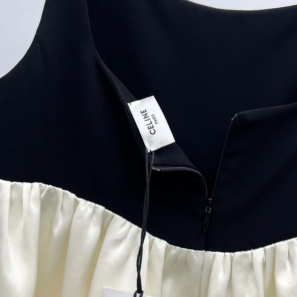 Celine Women Muguet Dress in Double Wool Crepe - image 7