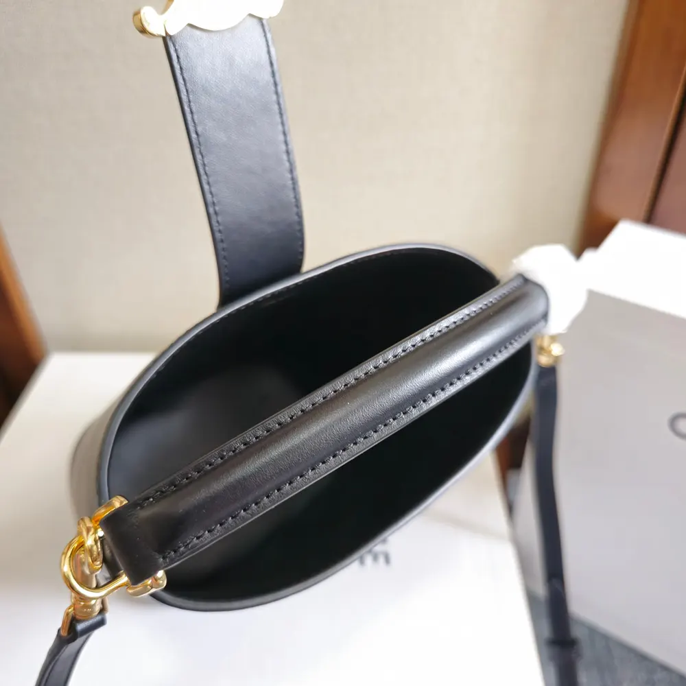 Celine Women Small Bucket Louise in Smooth Calfskin-Black - image 8