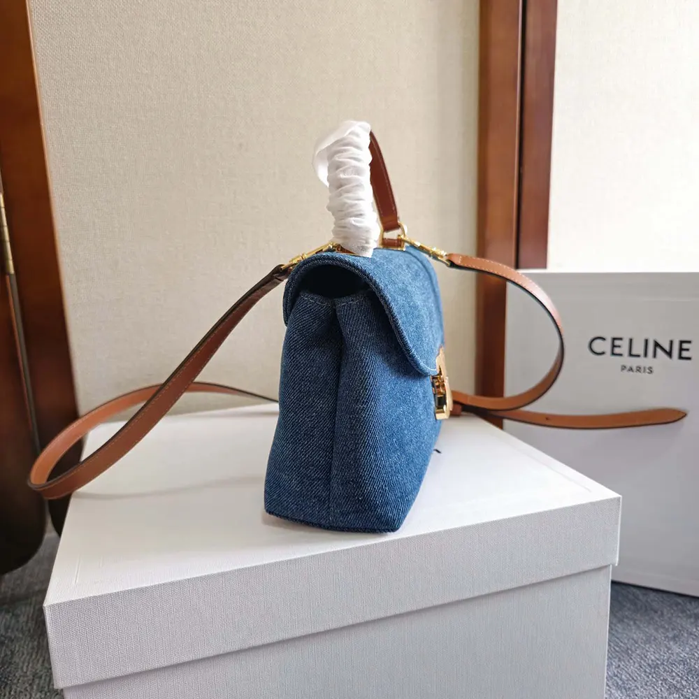 Celine Women Teen Nino Bag in Denim - image 4