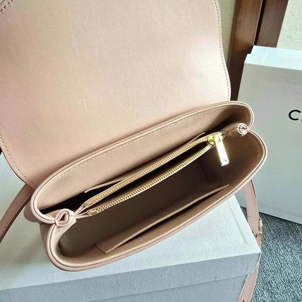 Celine Women Teen Nino Bag in Smooth Satinated Calfskin-Pink - image 8