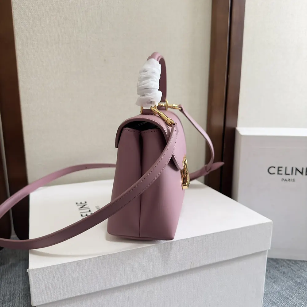 Celine Women Teen Nino Bag in Smooth Satinated Calfskin-Rose - image 4