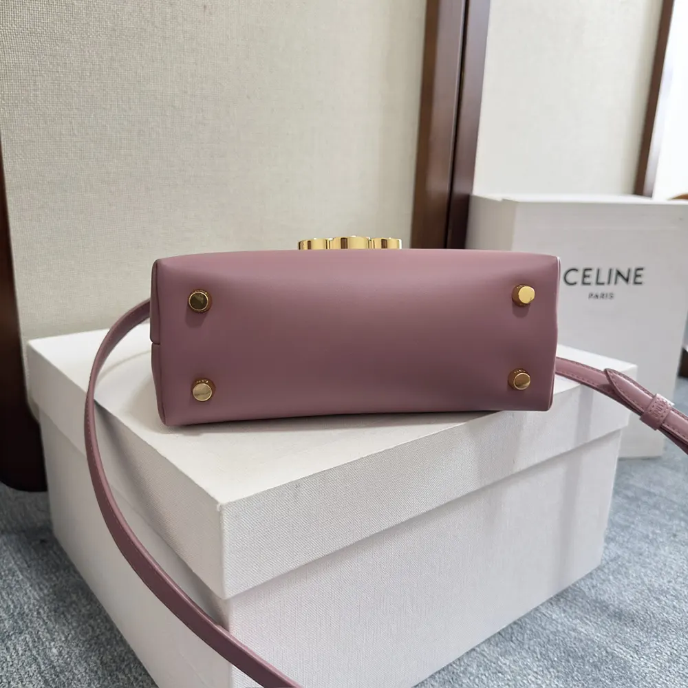 Celine Women Teen Nino Bag in Smooth Satinated Calfskin-Rose - image 5