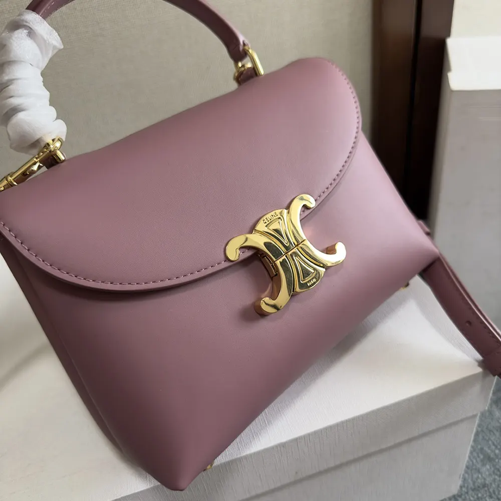 Celine Women Teen Nino Bag in Smooth Satinated Calfskin-Rose - image 6