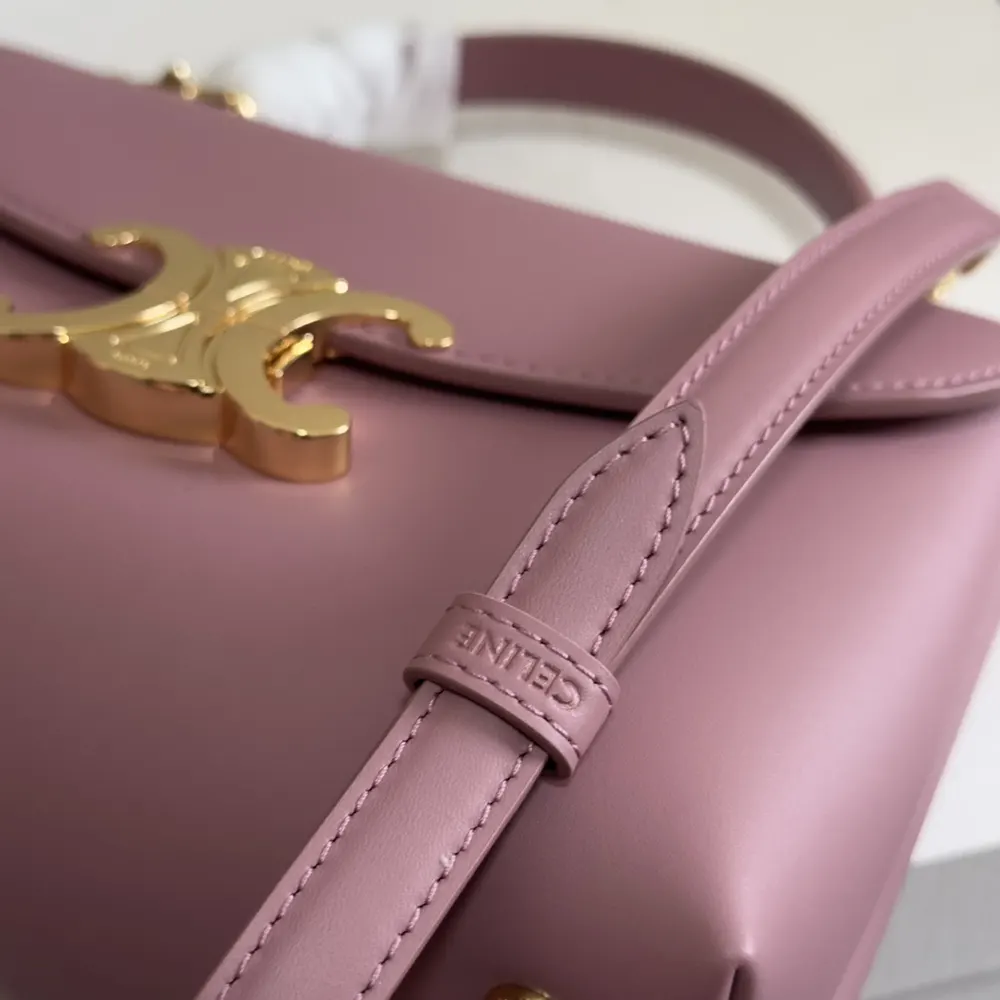 Celine Women Teen Nino Bag in Smooth Satinated Calfskin-Rose - image 9