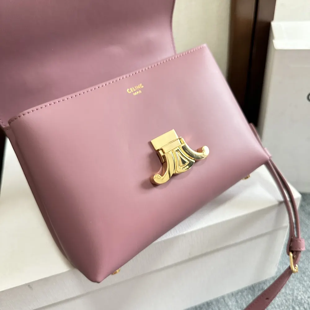 Celine Women Teen Nino Bag in Smooth Satinated Calfskin-Rose - image 8