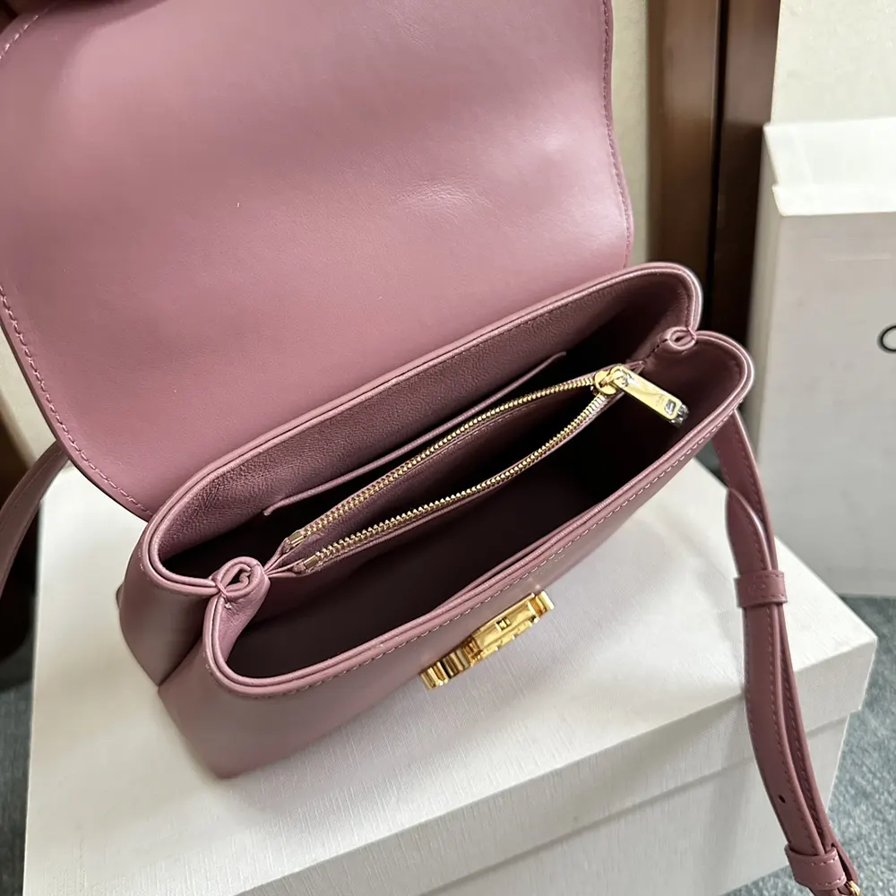 Celine Women Teen Nino Bag in Smooth Satinated Calfskin-Rose - image 7