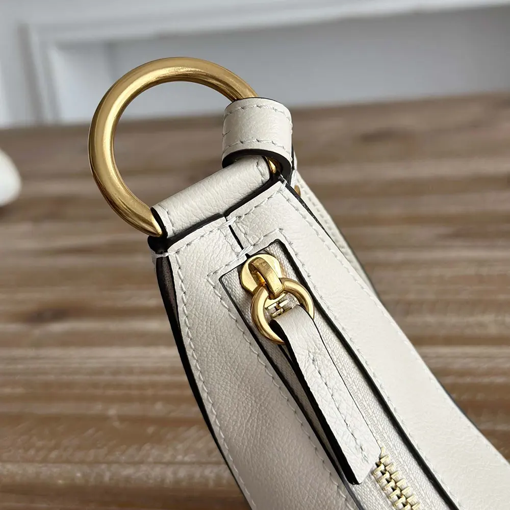 Chloe Women Banana Cross-body Bag in Grained Calfskin-White - image 9