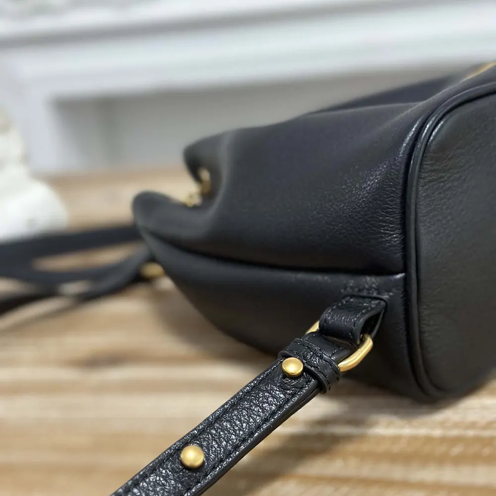 Chloe Women Small Bracelet Backpack in Grained Leather-Black - image 8