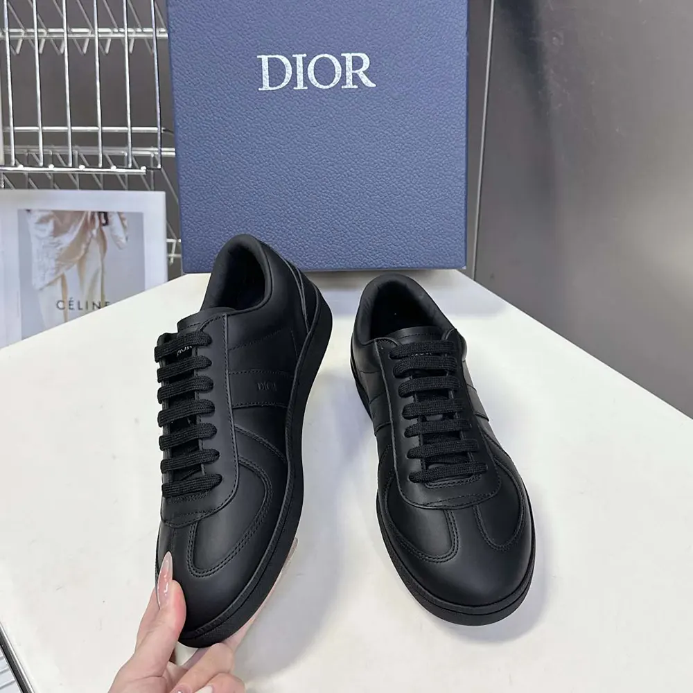 Top view showing lace-up closure on Dior Men B01 Matchpoint Sneaker