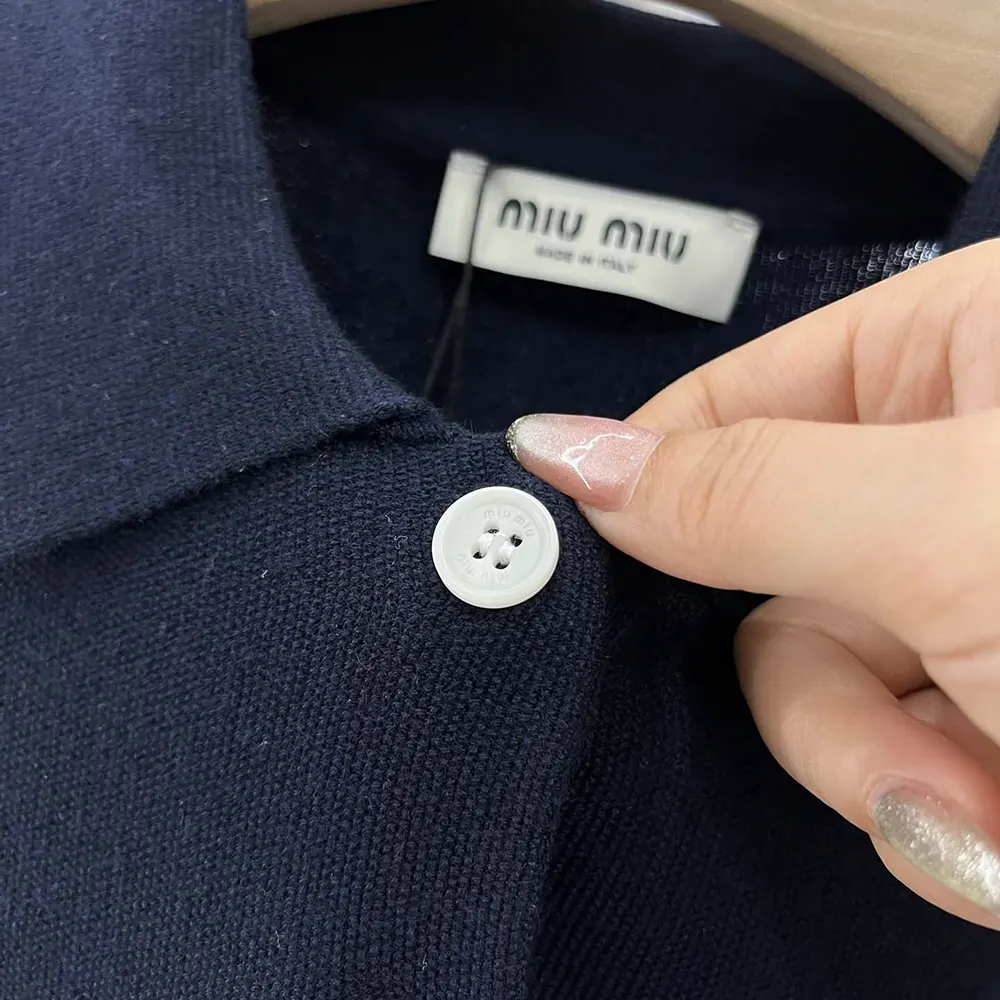 Miu Miu Women Cotton Piqué Polo Shirt - image 9