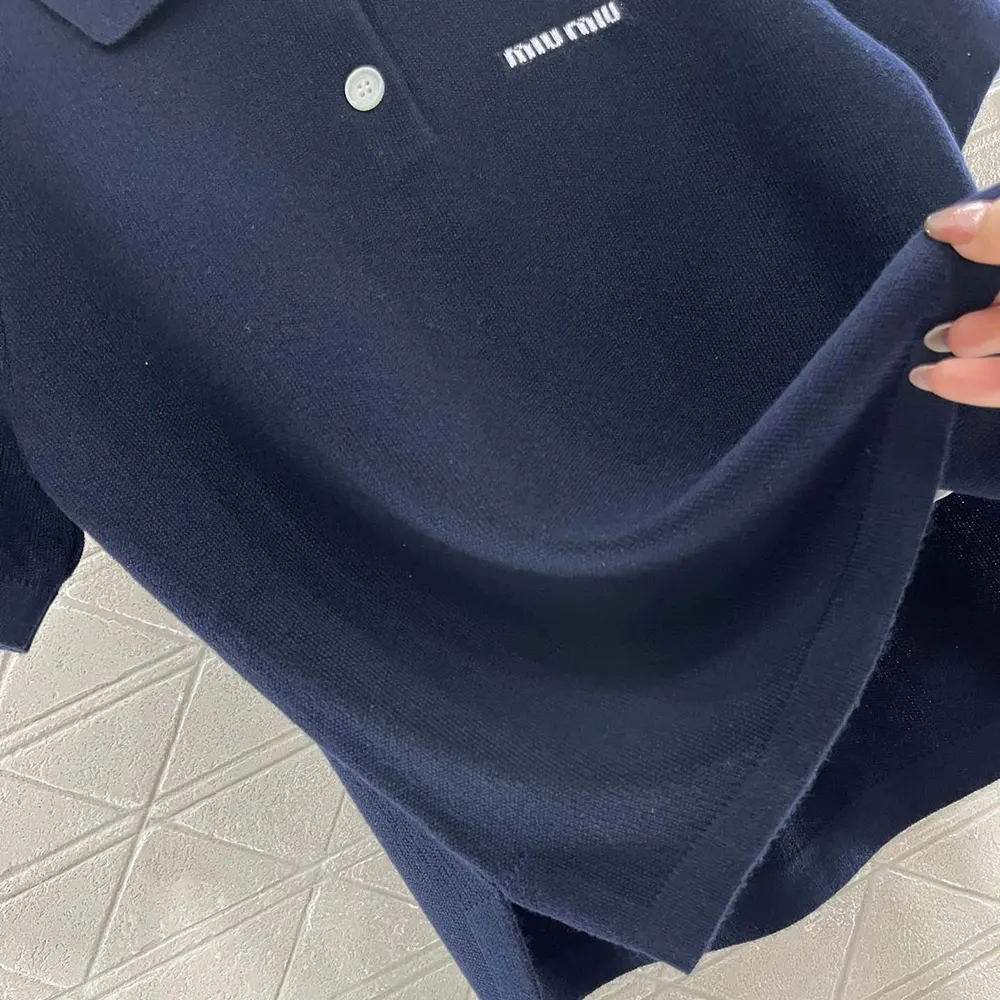 Miu Miu Women Cotton Piqué Polo Shirt - image 8