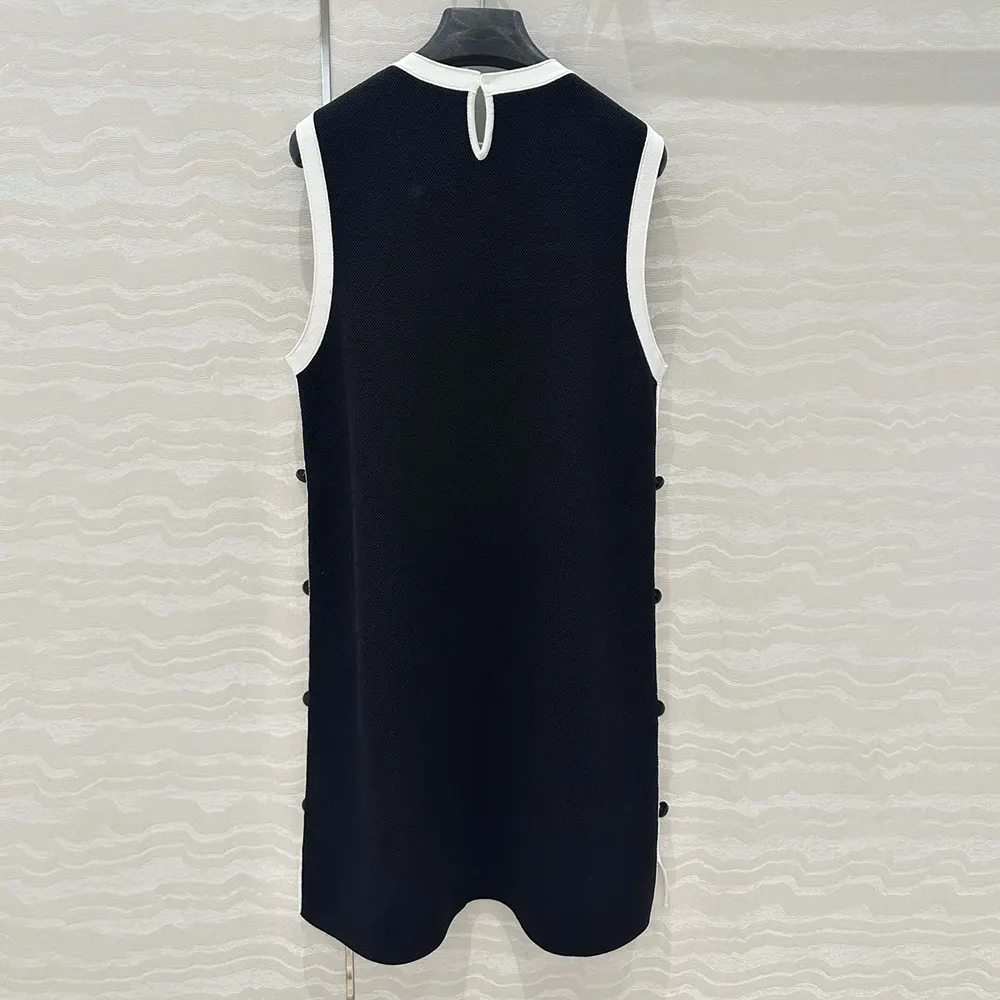 Side angle of Dior Women Dioriviera Short Straight Dress showing silhouette
