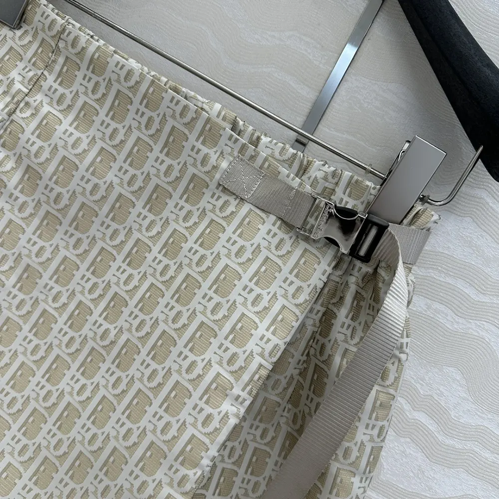 Dior Women Skort Beige Technical Jacquard Taffeta with Dior Oblique Motif - image 8