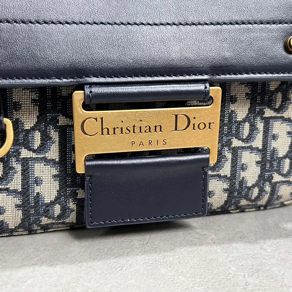 Dior Women Small Streetchic Bag Blue Dior Oblique Jacquard and Smooth Calfskin - image 9