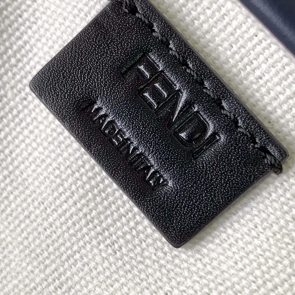 Fendi Women Baguette Mini Canvas Bag with Multicolor FF Embroidery - image 9