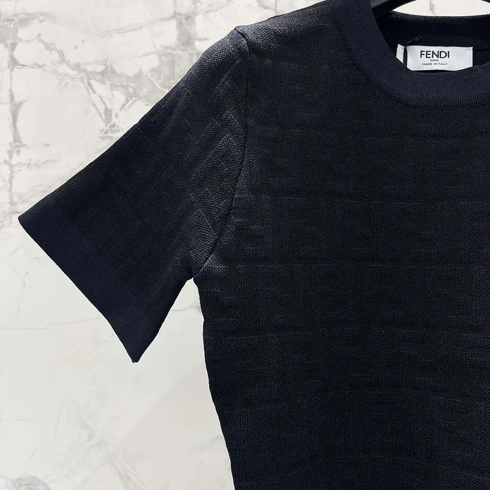 Fendi Women Black FF Viscose Sweater - image 5