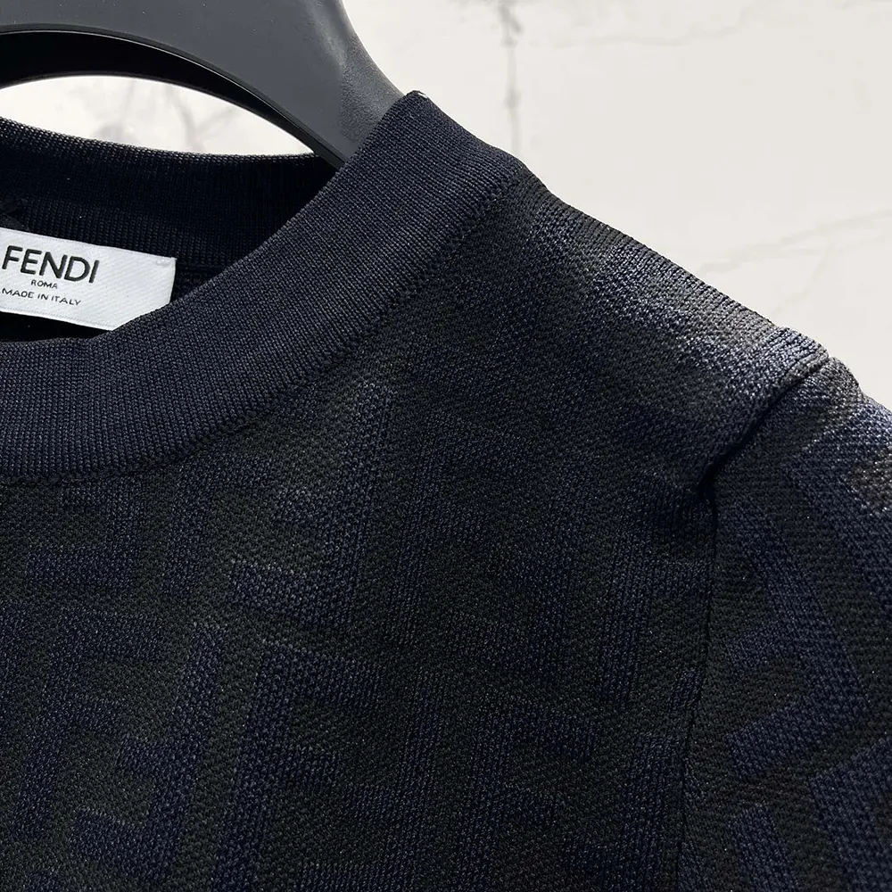 Fendi Women Black FF Viscose Sweater - image 6