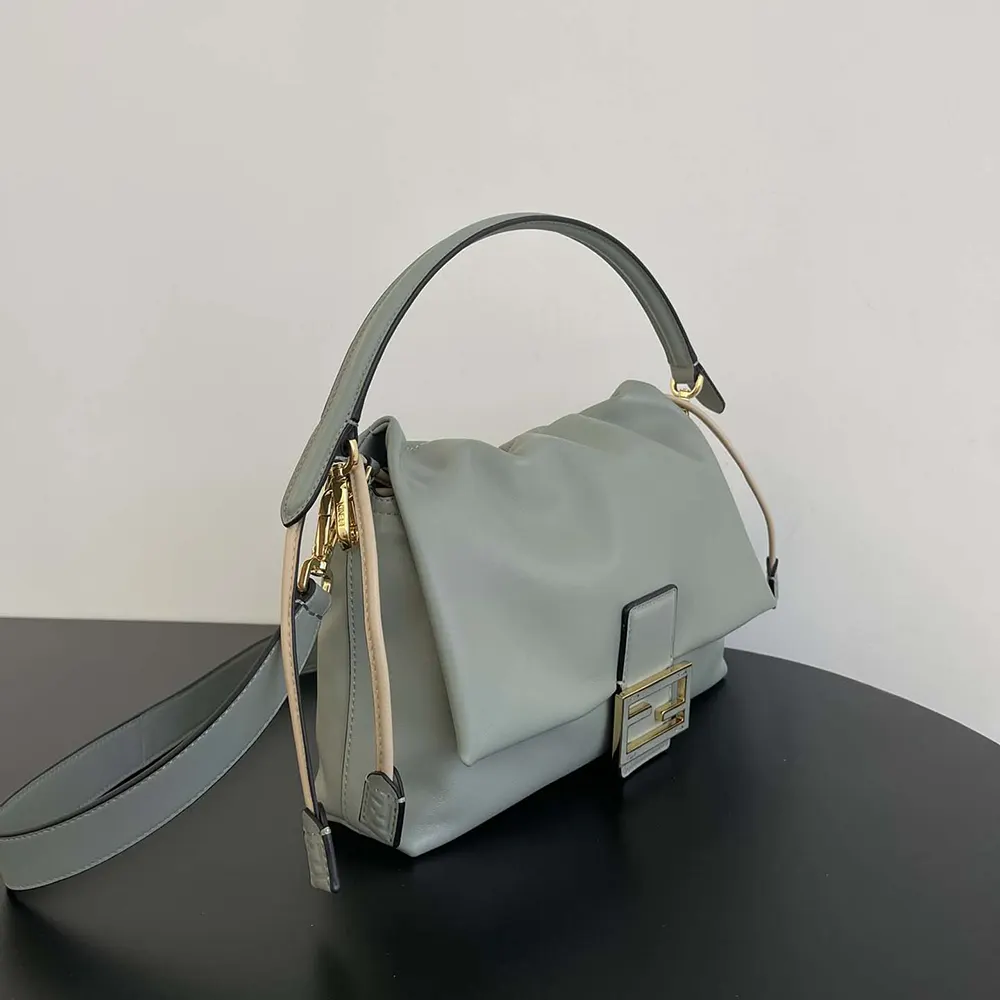 Fendi Women Mamma Baguette Small Matcha Green Nappa Leather Mini-bag - image 4