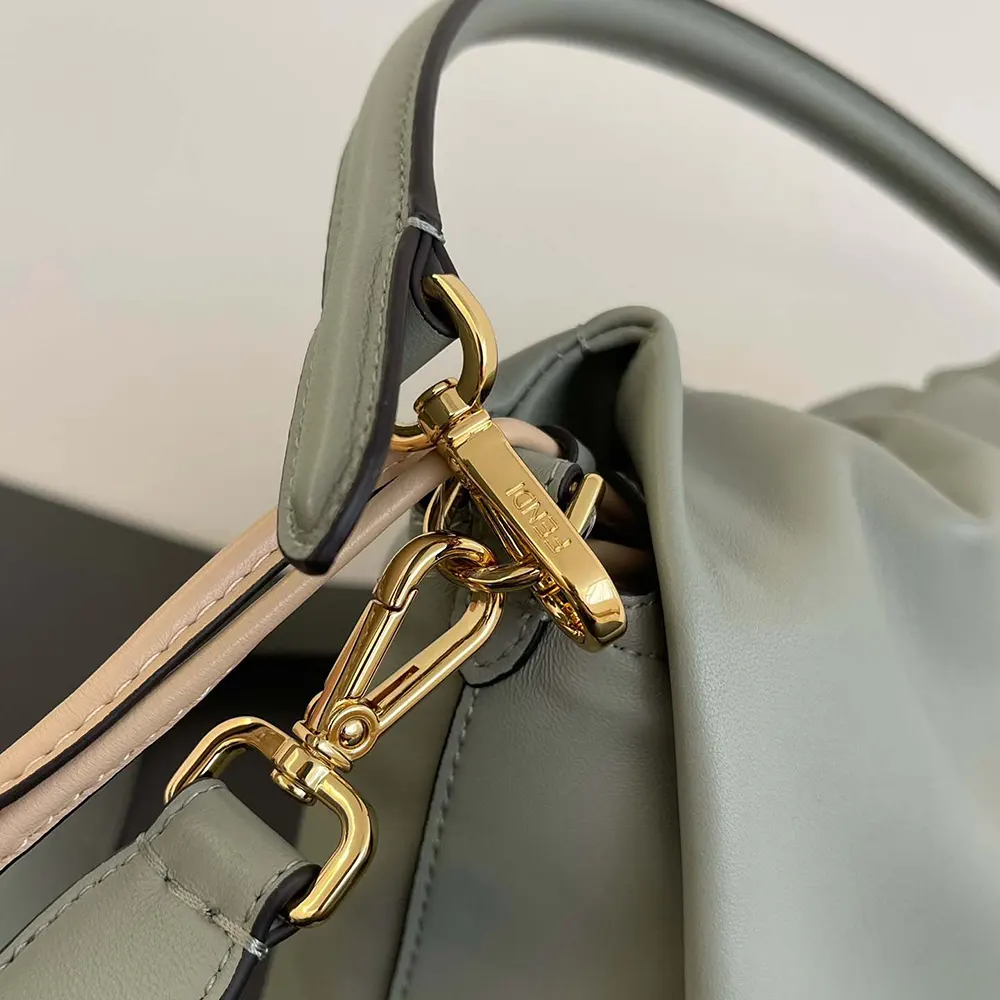 Fendi Women Mamma Baguette Small Matcha Green Nappa Leather Mini-bag - image 6