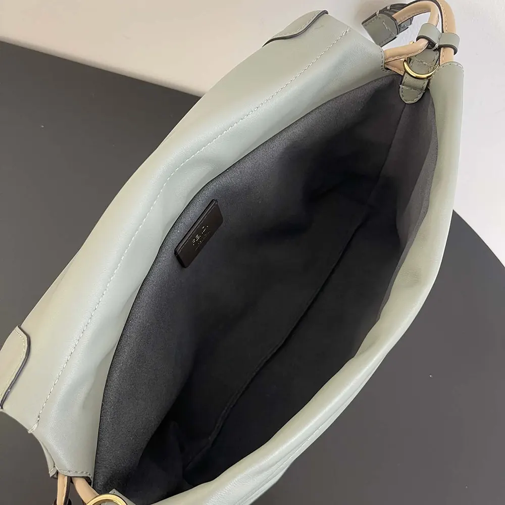 Fendi Women Mamma Baguette Small Matcha Green Nappa Leather Mini-bag - image 9