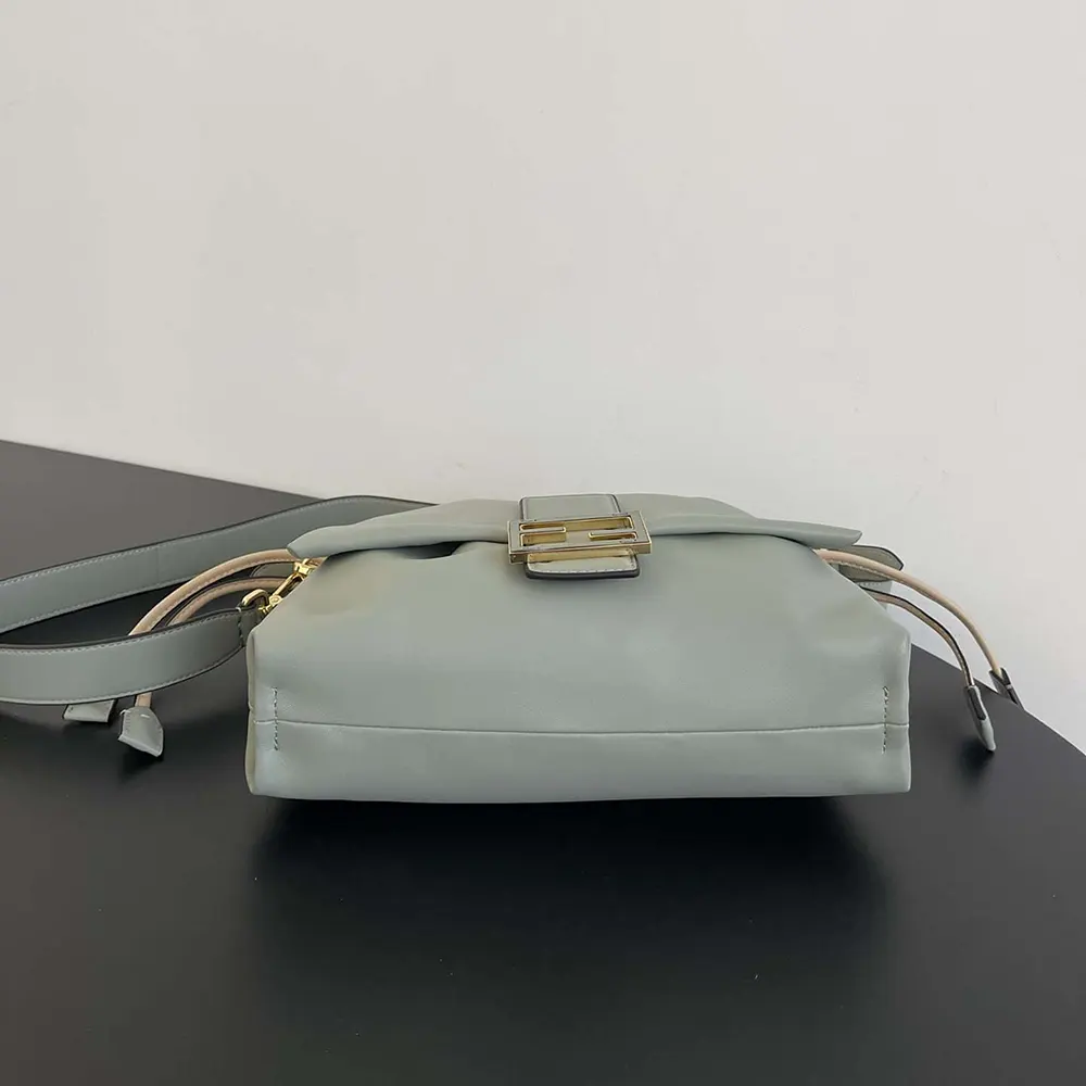 Fendi Women Mamma Baguette Small Matcha Green Nappa Leather Mini-bag - image 5