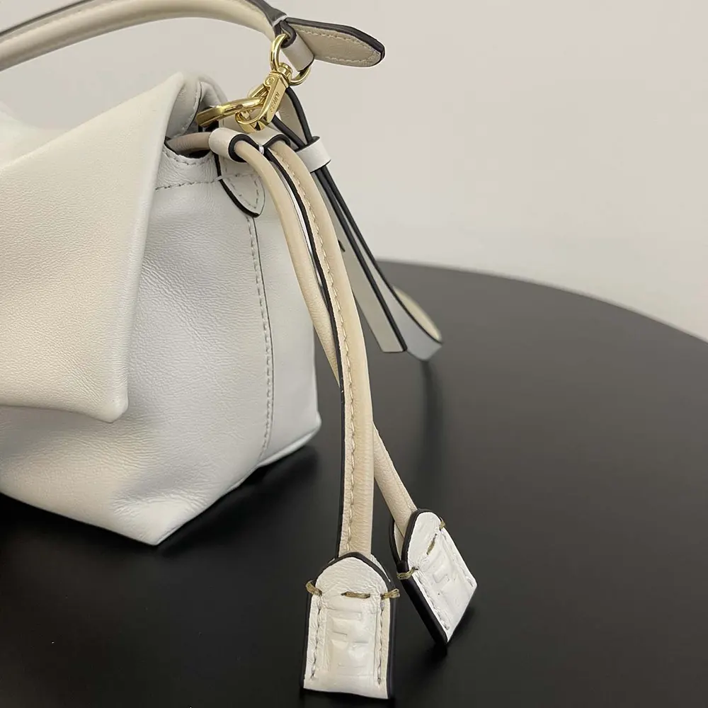 Fendi Women Mamma Baguette Small White Nappa Leather Mini Bag - image 6