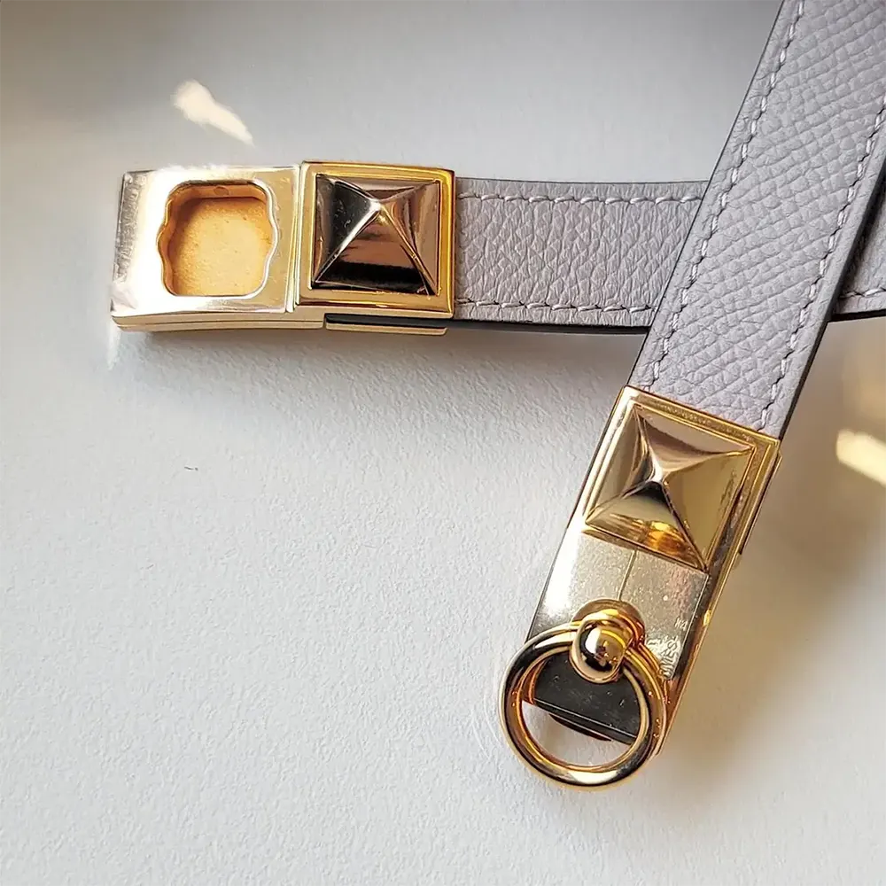 Hermes Unisex Collier De Chain Bellt in Epsom Calfskin - image 5